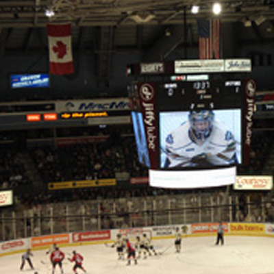 HOCKEY SCOREBOARD IN LONDON